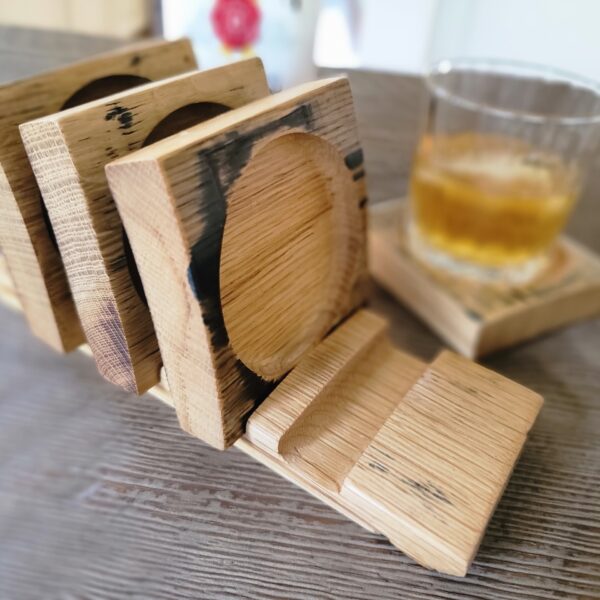 Bourbon Barrel Coasters