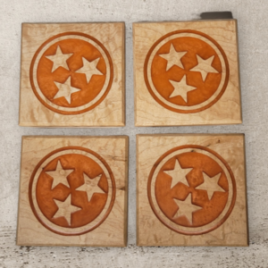 Orange Tennessee Coasters