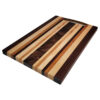 Hardwood variety striped cutting board